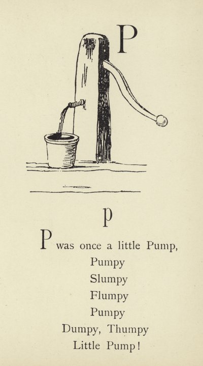 文字P 作： Edward Lear